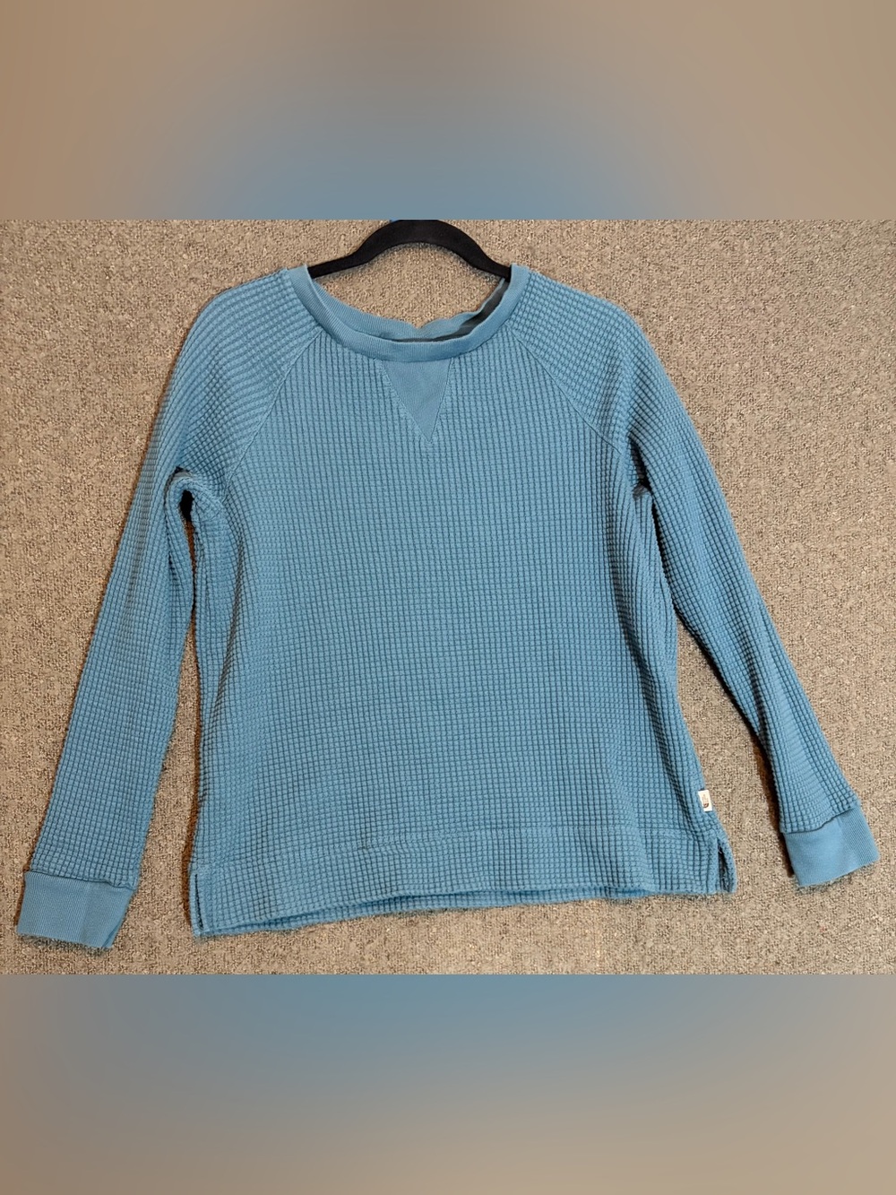 The North Face Women's Waffle Knit Crew Sweater in Light Blue